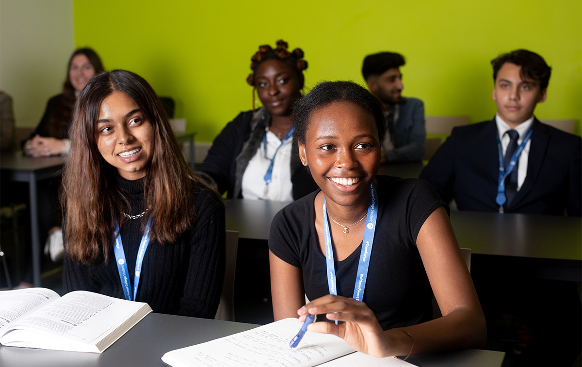 GCSE students in a classroom