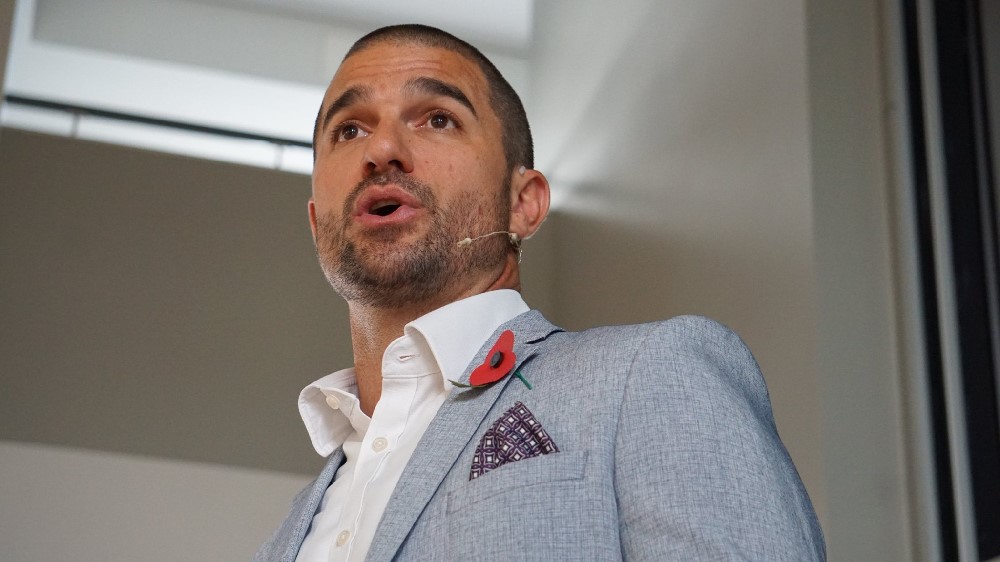 Image of a person talking