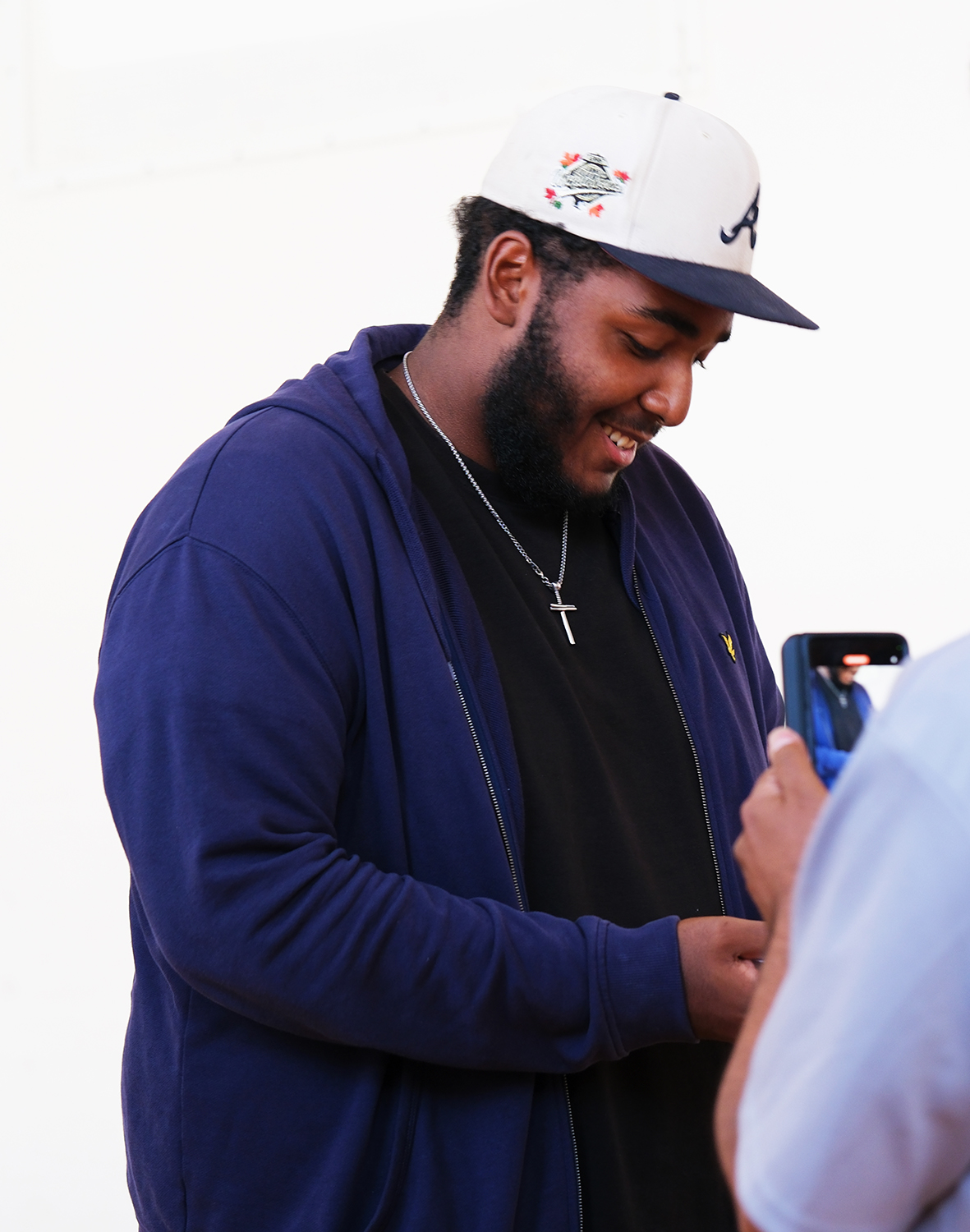 Joshua Jones celebrates