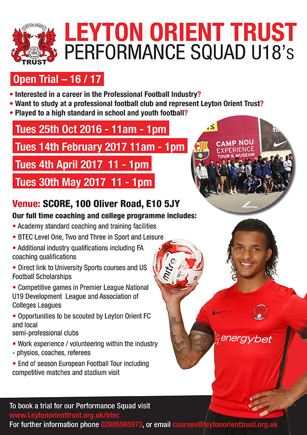 leyton orient open events