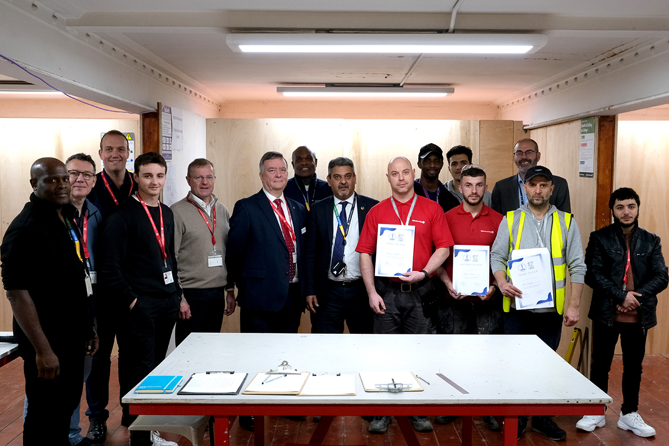 judges and participants stand for photo