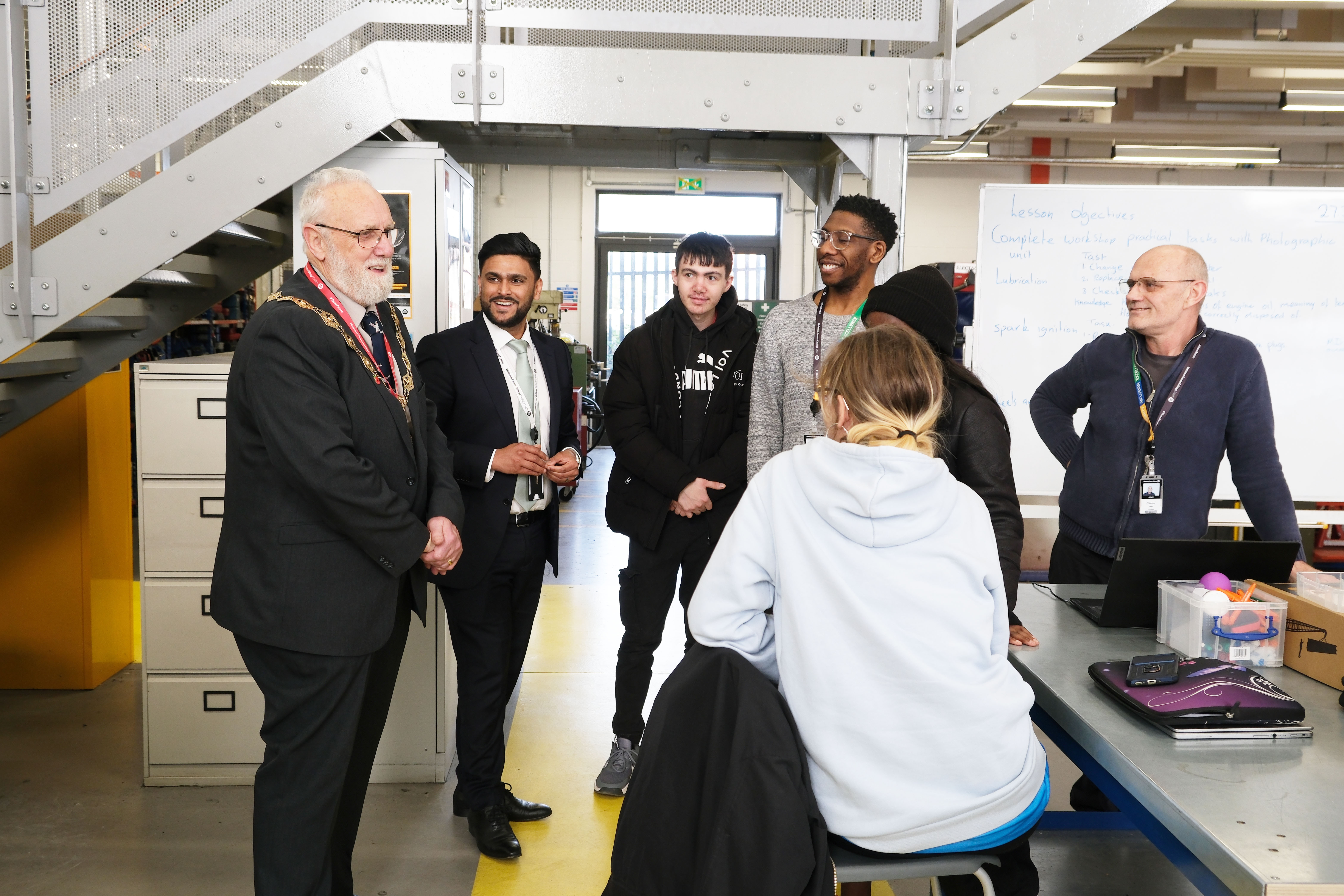 Waltham Forest Mayor speaks to automotive engineering students