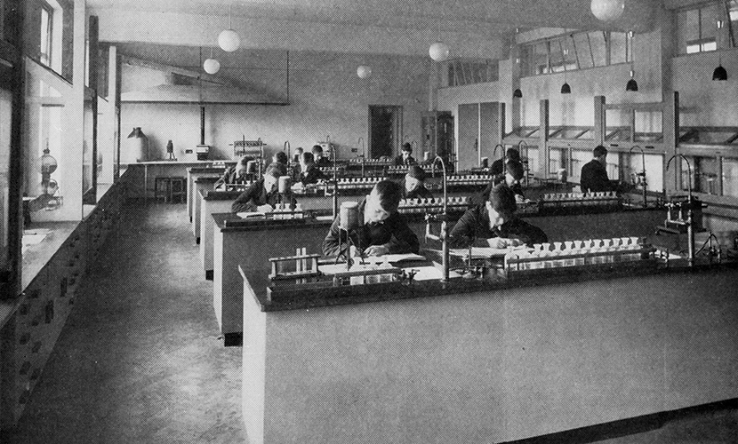 chemistry laboratory south west essex technical college 1939