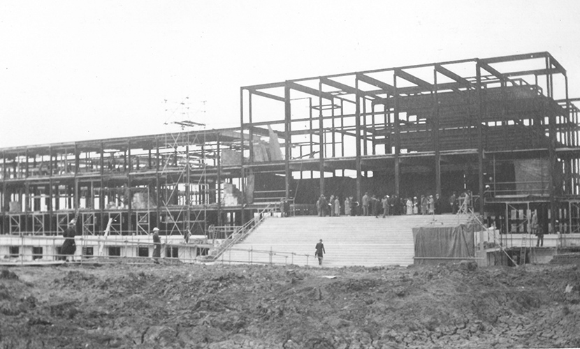 waltham forest college under construction 1937